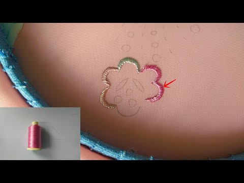 Видео: Не ошибись с нитками! Цвет ниток решает результат вышивки.