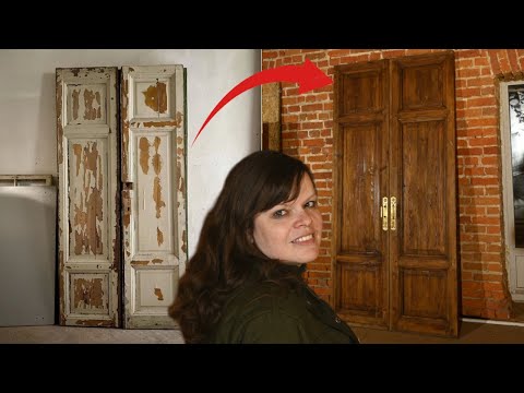 Видео: Отреставрировали старинные двери из доходного дома 1910 г!