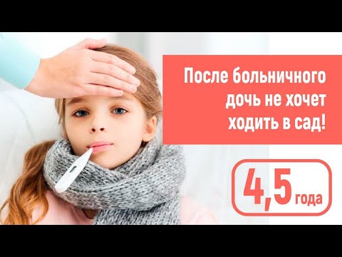 Видео: В сад со слезами после больничного с папой. 4,5 года