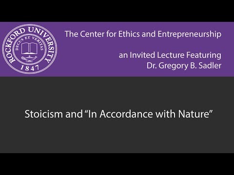 Видео: Стоицизм и «Согласие с природой» | Лекция Центра этики и предпринимательства