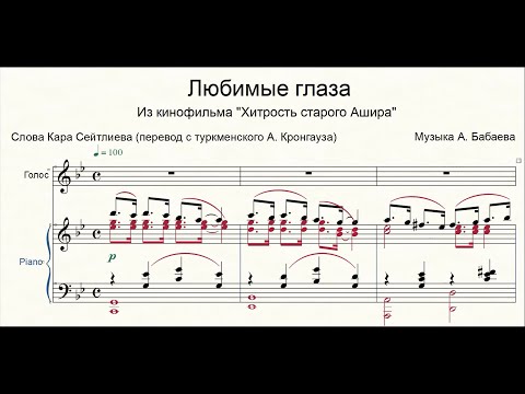 Видео: Любимые глаза для фортепиано