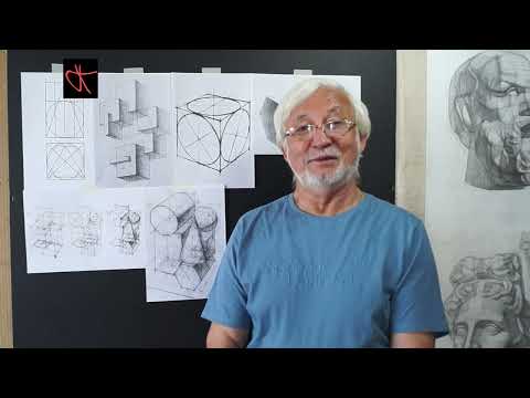 Видео: Конструктивный рисунок шестигранной призмы