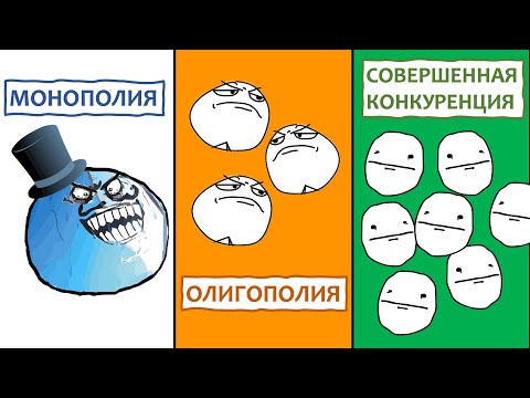 Видео: Монополия или конкуренция. Типы рынков