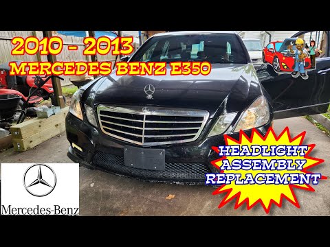Видео: Замена блока фар Mercedes Benz E350