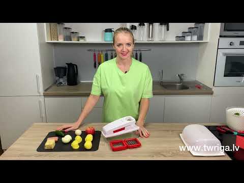 Видео: Tupperware Super Dicer. Тренинг по использованию. Наш сайт: www.twriga.lv