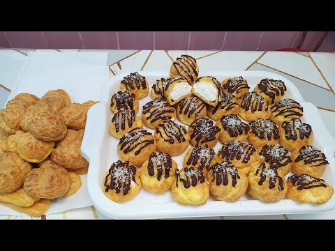 Видео: Эклеры с творожно-сливочным кремом