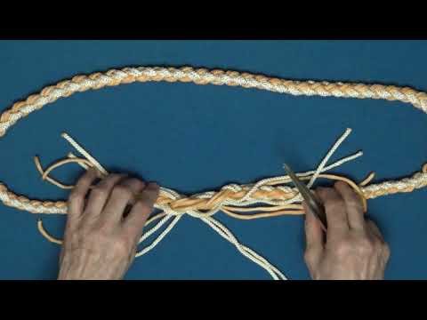 Видео: Как сростить в стык два конца восьмипрядного троса.