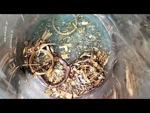 Видео: Золото из часов и бижутерии. Две посылки на аффинаж 09.03.25