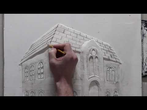 Видео: Показываю как сделать дом в барельефе. Один из самых простых способов