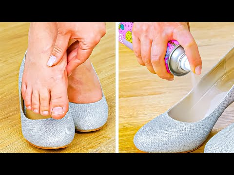 Видео: 23 Классных Лайфхака с Обувью для Красоты и Здоровья Ног