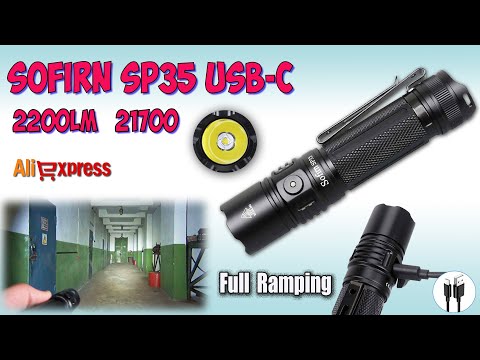Видео: Sofirn SP35 USB-C SST40 2200Lm 6000K ♦ Полный обзор, ночные тесты, сравнение. Night tests.
