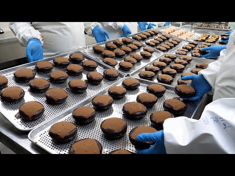 Видео: Знаменитая корейская закуска! приготовление различных шоколадных пирогов - Корейская уличная еда