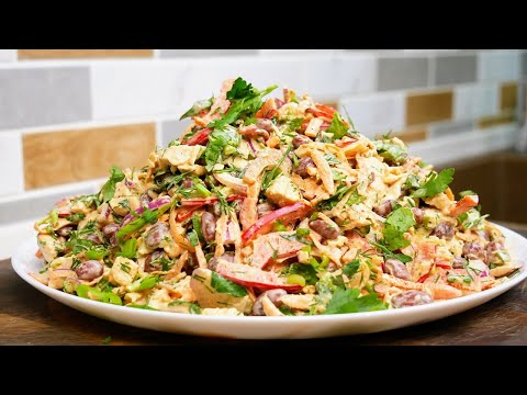 Видео: Никто не откажется от добавки. Салат с ФАСОЛЬЮ, цыганка готовит.