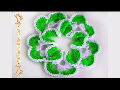 Видео: 🌸 САЛФЕТКА-ЦВЕТОК КРЮЧКОМ для начинающих 🌸