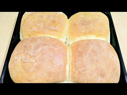 Видео: Домашен селски ХЛЯБ на фурна- 1,5кг. брашно за 4бр. хляба/Homemade Bread