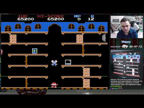 Видео: Mappy NES Longplay Прохождение