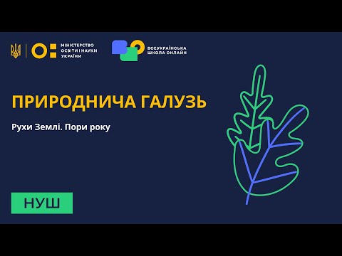 Видео: Природнича галузь. Рухи Землі. Пори року