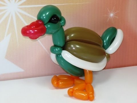 Видео: Утка из шаров для моделирования