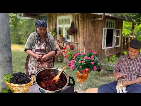 Видео: Бабушка собрала свежую ежевику, Сварила Варенье и Испекла Пирог — пальчики оближешь!🥮