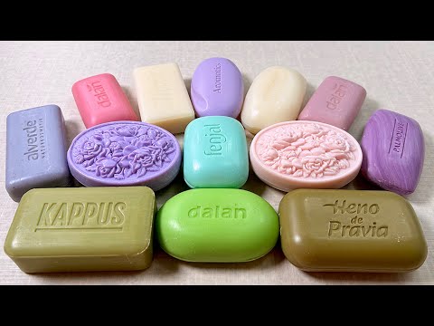 Видео: ASMR soap cutting 💚 Резка мыла АСМР