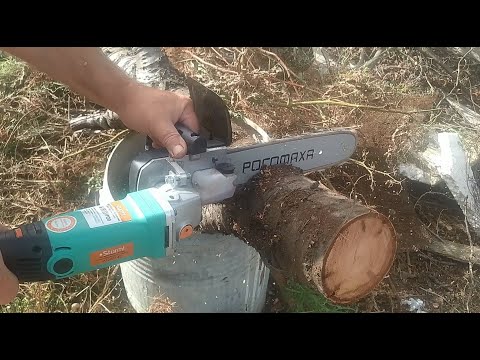 Видео: ЦЕПНАЯ НАСАДКА-ПИЛА "РОСОМАХА" УСИЛЕННАЯ НА БОЛГАРКУ
