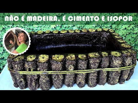 Видео: Узнайте, как сделать вазу, которая выглядит как дерево, но сделана из цемента и пенопласта