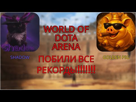 Видео: СТАЛИ РЕКОРДСМЕНАМИ С @golden_pig В PVE РЕЖИМЕ WORLD OF DOTA ARENA...  ЭТО БЫЛО ЧТО-ТО С ЧЕМ-ТО...