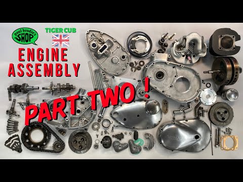 Видео: Сборка двигателя Tiger Cub — Часть 2 // Магазин Пола Броди