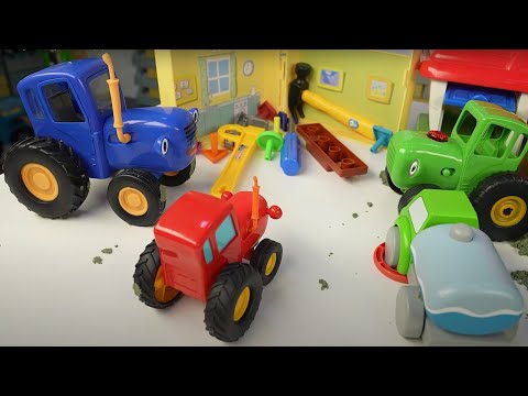 Видео: СИНИЙ ТРАКТОР ищет ВОРА на Ферме - Играем в машинки