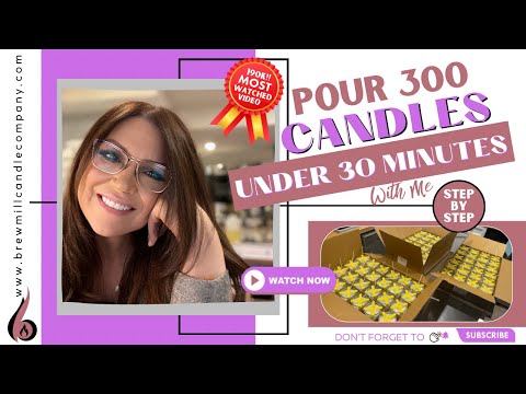 Видео: Залейте 300 свечей вместе со мной менее чем за 30 минут