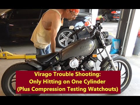 Видео: Устранение неисправностей Virago — работает только один цилиндр...Иногда дело не в карбюраторах, ...