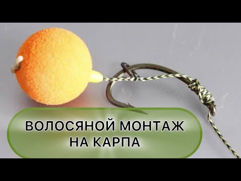 Видео: Простейший карповый поводок. Волосяная оснастка быстро и просто. Волосяной монтаж