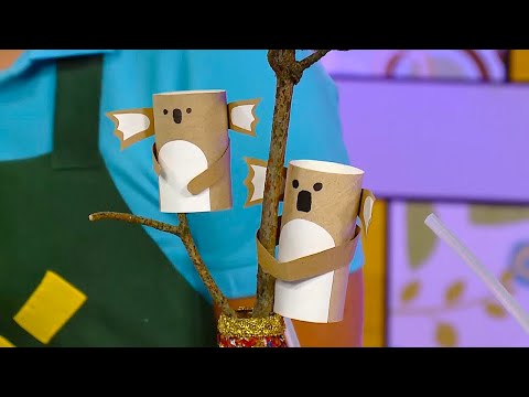 Видео: ☀️С добрым утром, малыши!  Коала из картона - Мастерская!