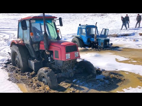 Видео: Спасение Тракторов из Болота | Трактор Беларус МТЗ 82 и Трактор ЛТЗ-60