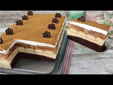 Видео: Вкуснейший Яблочный торт ОСЕННИЙ! Быстрый и бюджетный! Тает во рту! Без желатина!