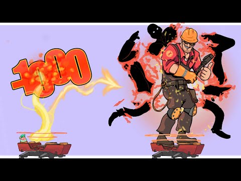 Видео: Какой максимальный (и минимальный) ущерб может нанести инженер в TF2?