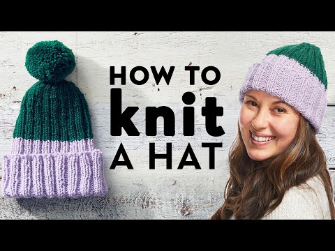 Видео: Как связать шапку для начинающих | Клуб рукоделия | Good Housekeeping