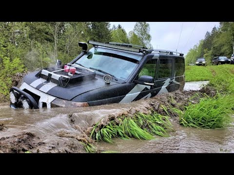 Видео: Джимас на 39, Патриоты от 36 до 42 и Дефендер на 38 по лэпке и лесу в поисках грязи и оффроада!