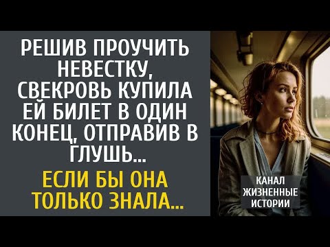 Видео: Решив проучить невестку, свекровь купила ей билет в один конец, отправив в глушь… Если бы она знала…