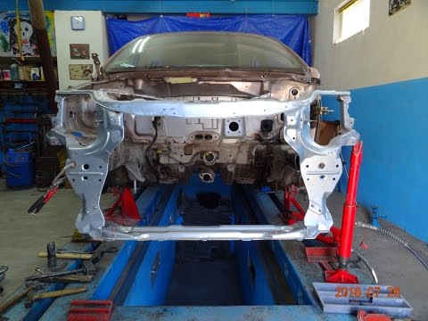 Видео: Aveo. вытяжка лонжерона.