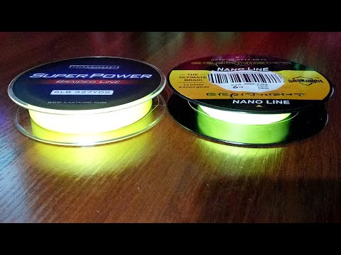 Видео: Сравнение плетеных лесок Kastking Super Power Braided Line и SeaKnight Nano Line