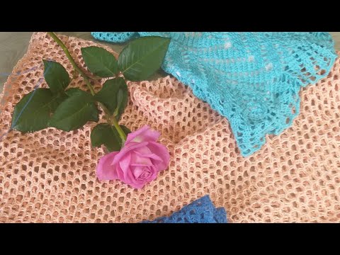 Видео: Пляжная женская туника и детский ажурный сарафан крючком. Обзор вязания.