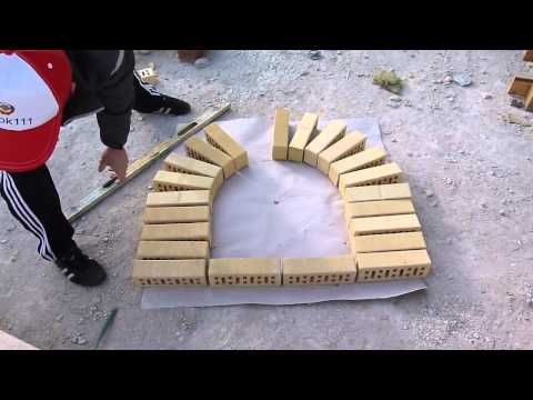 Видео: арка из кирпича.как правильно разметить и сделать арку.Nivok111