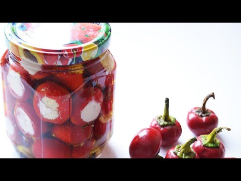 Видео: ВКУСНЕЙШАЯ ЗАКУСКА из Мини острого перца с сыром Рикотта!!! Антипасти!  Острые перчики с сыром!