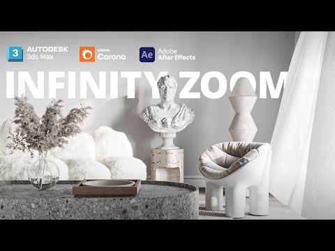 Видео: Анимация интерьера с эффектом Infinity zoom в 3Ds Max и Corona Render