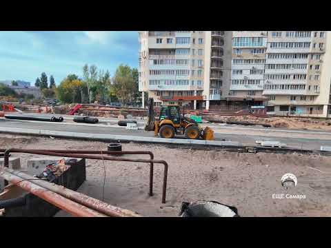 Видео: Уложили асфальт: строительство дороги на 22 Партсъезда от Московского шоссе до Ново-Садовой в Самаре