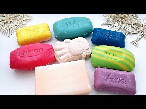 Видео: Cutting dry soap ❄️ASMR🤍💜💙💚💛💓Резка сухого мыла
