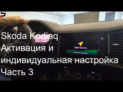 Видео: 4K Skoda Kodiaq Активация и индивидуальная настройка автомобиля Часть 3