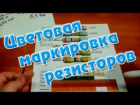 Видео: Цветовая маркировка резисторов