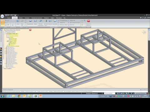 Видео: Проектирование металлоконструкций в Solid Edge